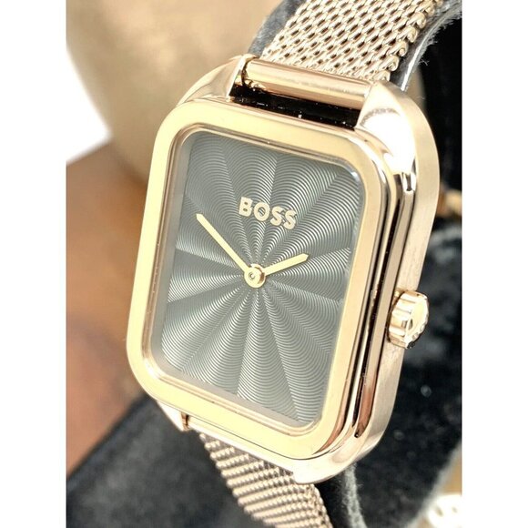 Hugo Boss Women's Watch 1502683 Balley Quartz Gray Dial Rose Gold Steel … - Picture 12 of 13